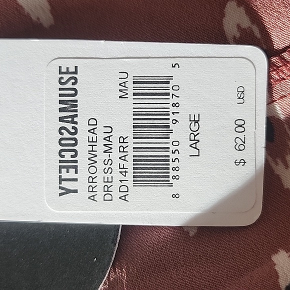 Amuse Society “Arrowhead” Dress NWT - Picture 3 of 7